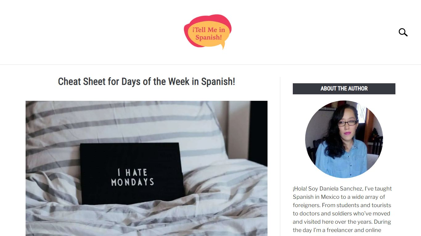 Cheat Sheet for Days of the Week in Spanish!